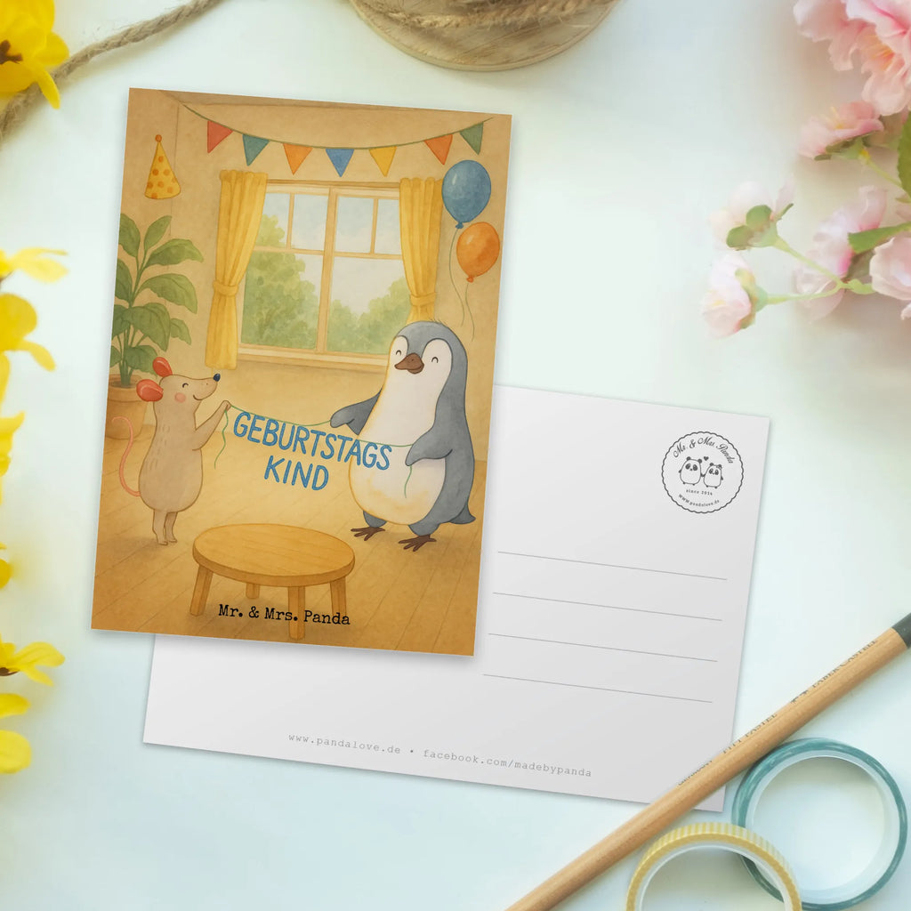 Postkarte Maus Pinguin Geburtstag Design Postkarte, Karte, Geschenkkarte, Grußkarte, Einladung, Ansichtskarte, Geburtstagskarte, Einladungskarte, Dankeskarte, Ansichtskarten, Einladung Geburtstag, Einladungskarten Geburtstag, Geburtstag, Geburtstagsgeschenk, Geschenk, Maus, Pinguin, Geburtstage, Happy Birthday, Geburtstagsfeier