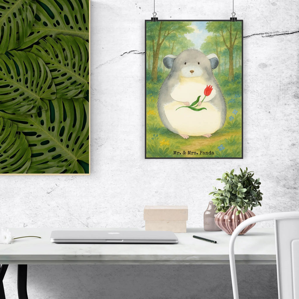 Poster szynszyla kwiat Design Handgemaltes Poster, Raumdekoration, Kunstdruck, Wanddekoration, Küchenposter, Designposter, Kinderposter, Wandposter, Mr. & Mrs. Panda Poster, Wanddeko, Poster, Wanddeko Bild, Posterdruck, Bild, Tiermotive, Gute Laune, lustige Sprüche, Tiere, Kummer, Büro, traurig sein, Glücklichsein, Chaos, Liebeskummer, Chinchilla, Depressionen, Büroalltag, Chinchillas