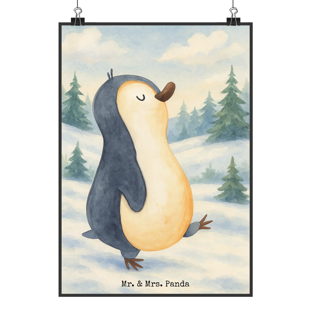 Poster Pingwin maszerować Design Wanddekoration, Poster, Wanddeko Bild, Wanddeko, Handgemaltes Poster, Wandposter, Küchenposter, Kunstdruck, Bild, Posterdruck, Mr. & Mrs. Panda Poster, Raumdekoration, Kinderposter, Designposter, Pinguin, Pinguine, Familie, Bruder, Langschläfer, Frühaufsteher, Schwester