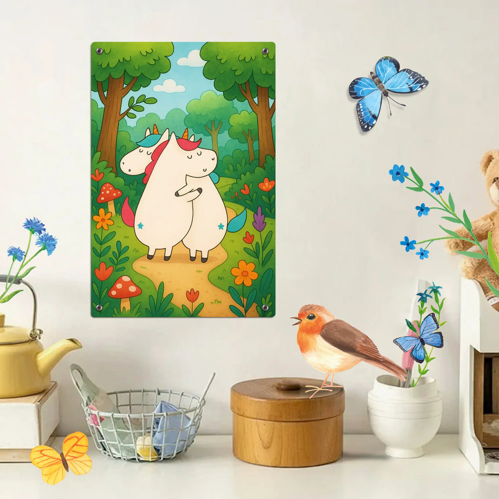 Paint by Numbers Metal Sign unicorns Embrace Design unicorn, unicorns, Unicorn, Love, Sister, Siblings, Sisters, Family, BFF, Unicorns, Girlfriends