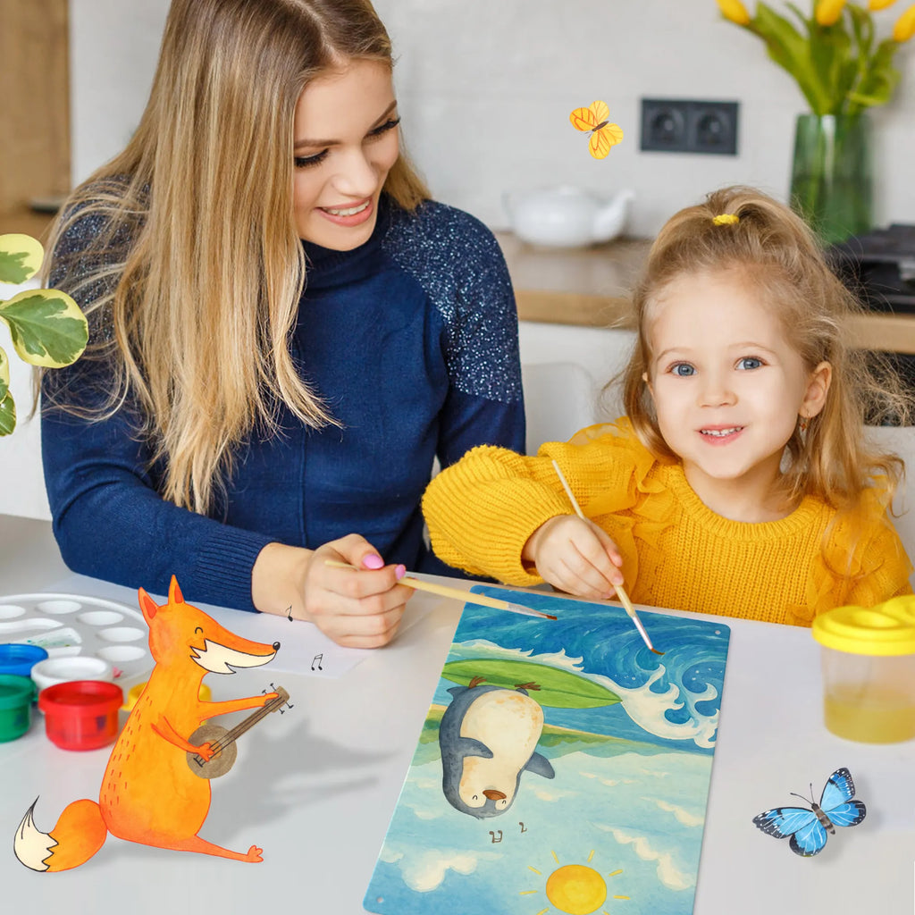 Paint by Numbers Metal Sign Penguin surfer Design Penguin, North Pole, Winter, Penguins, waves, surfers, holidays, surfing, wave riding, penguins, Hawaii, Portugal