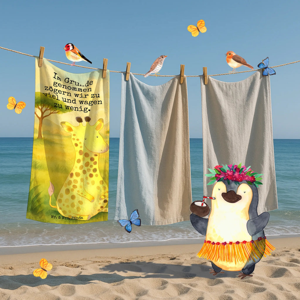 70 x 140 ręcznik żyrafa Zadowolony Design Duschtuch, Badetuch, Strandtuch, Saunatuch, Kinder Handtuch, Afrika, Wildtiere, Giraffe, Zufrieden, Glück, Abenteuer