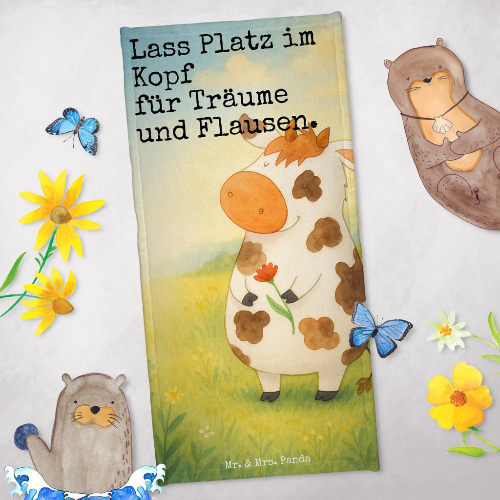 70 x 140 ręcznik Krowa Design Strandtuch, Saunatuch, Badetuch, Kinder Handtuch, Duschtuch, Bauernhof, Hoftiere, Landwirt, Landwirtin, Milch, Magie, Träume, Spruch, Kühe, Motivtion, Hof, Flausen, Milchkuh, Kuh