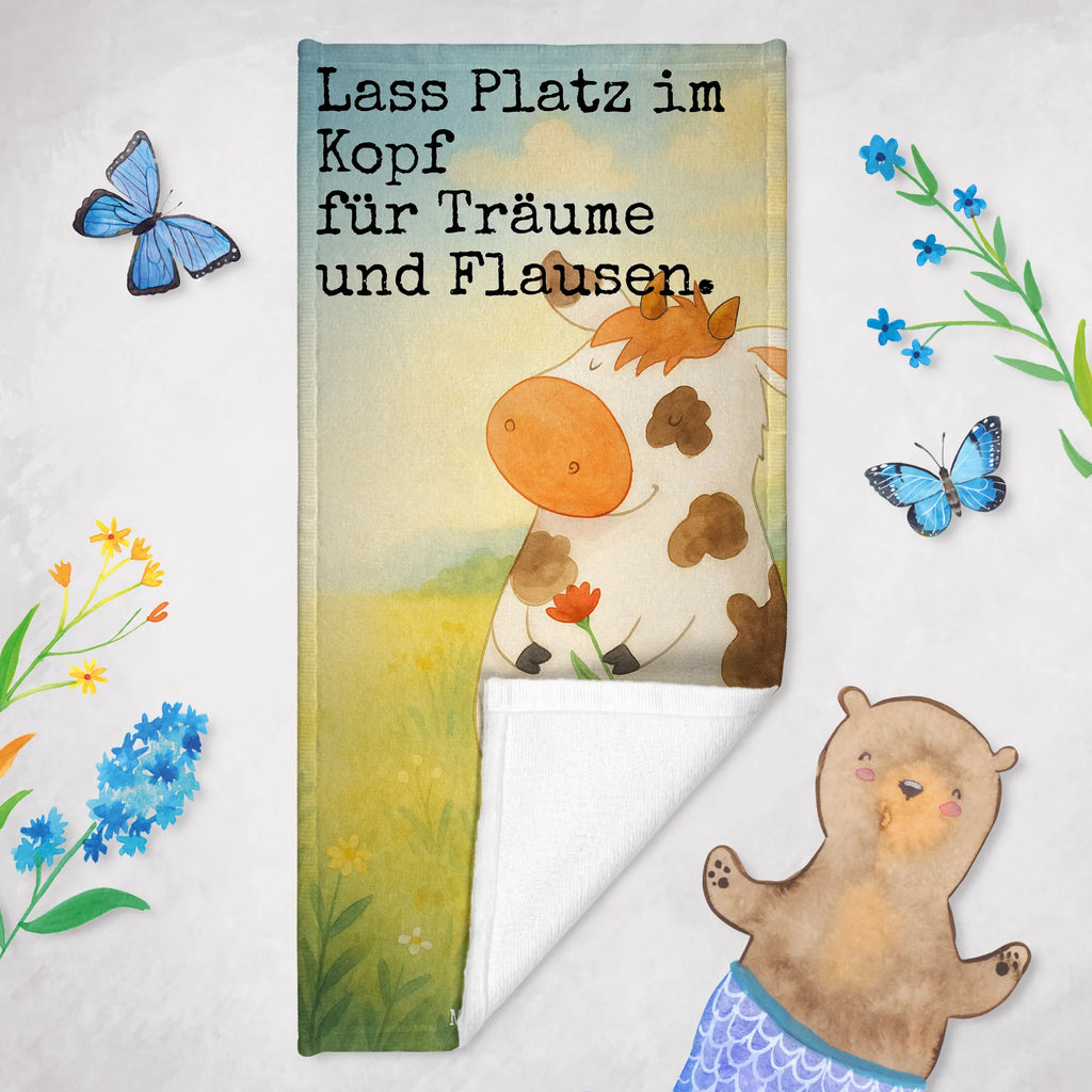 70 x 140 ręcznik Krowa Design Strandtuch, Saunatuch, Badetuch, Kinder Handtuch, Duschtuch, Bauernhof, Hoftiere, Landwirt, Landwirtin, Milch, Magie, Träume, Spruch, Kühe, Motivtion, Hof, Flausen, Milchkuh, Kuh