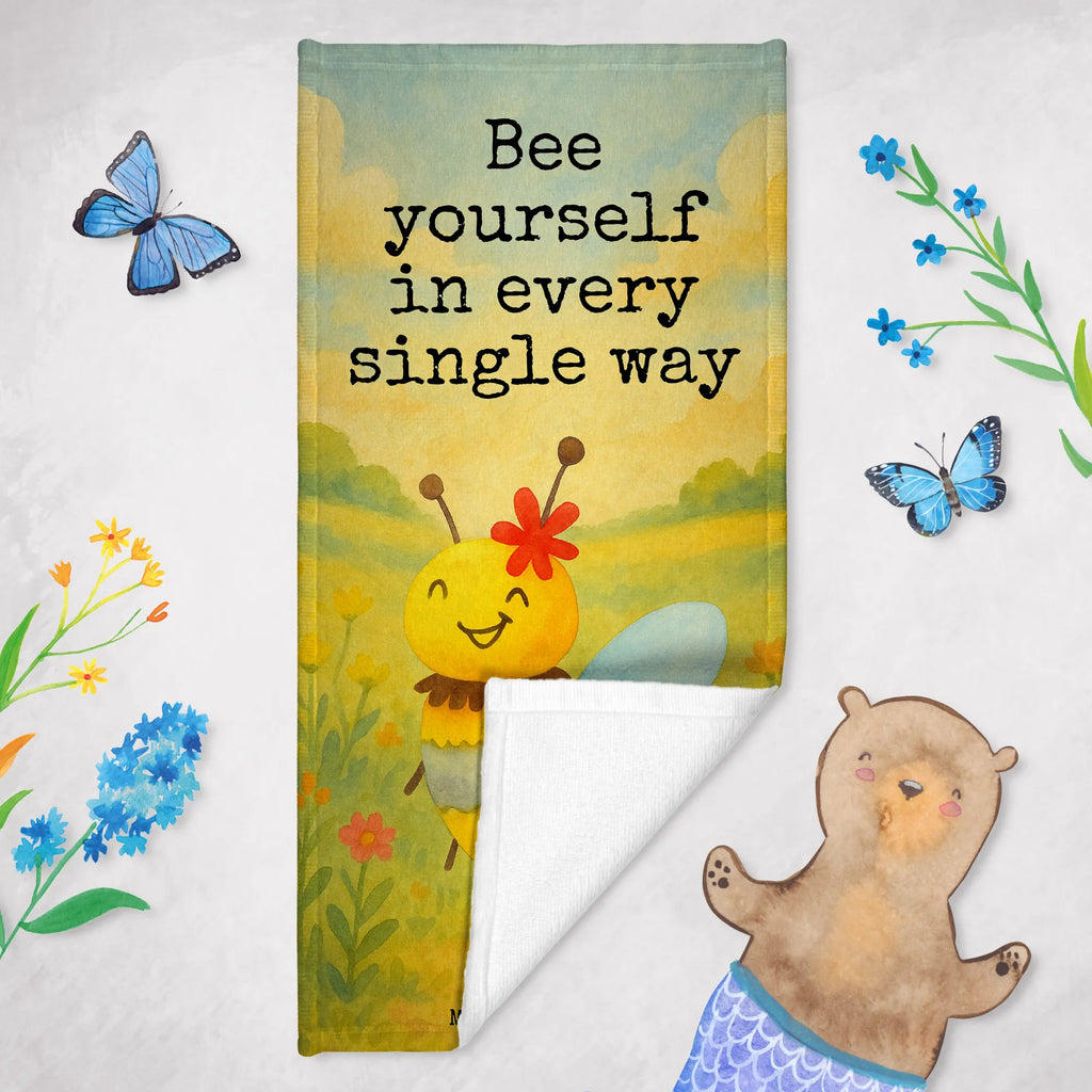 Hand towel bee flower Design Duschtuch, Badetuch, Strandtuch, Saunatuch, Kinder Handtuch, Biene, Wespe, Hummel
