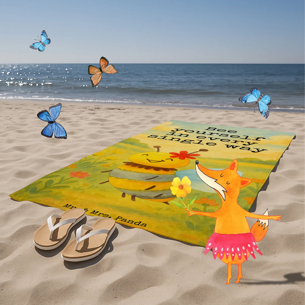 Hand towel bee flower Design Duschtuch, Badetuch, Strandtuch, Saunatuch, Kinder Handtuch, Biene, Wespe, Hummel