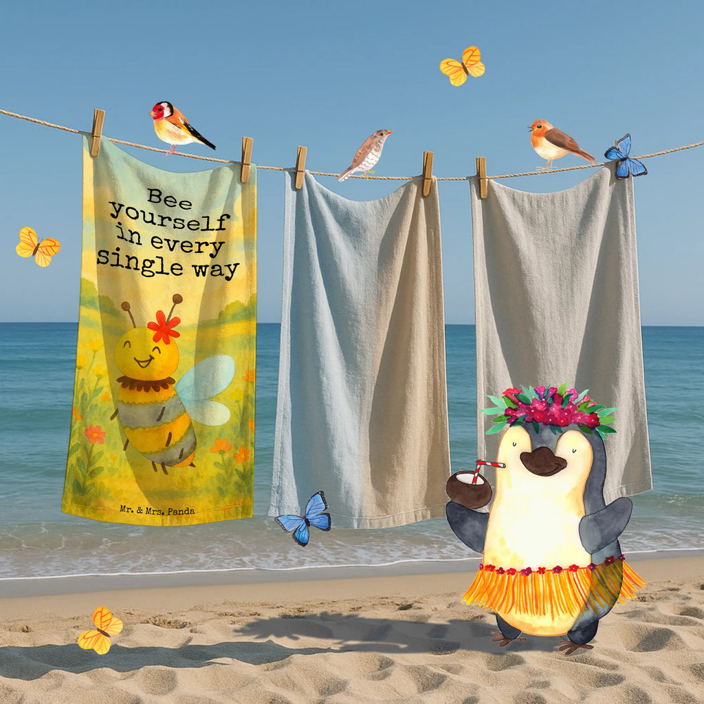 Hand towel bee flower Design Duschtuch, Badetuch, Strandtuch, Saunatuch, Kinder Handtuch, Biene, Wespe, Hummel