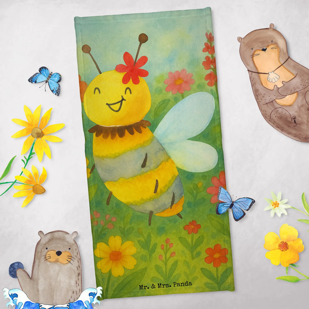 Hand towel bee flower Design Duschtuch, Badetuch, Strandtuch, Saunatuch, Kinder Handtuch, Biene, Wespe, Hummel