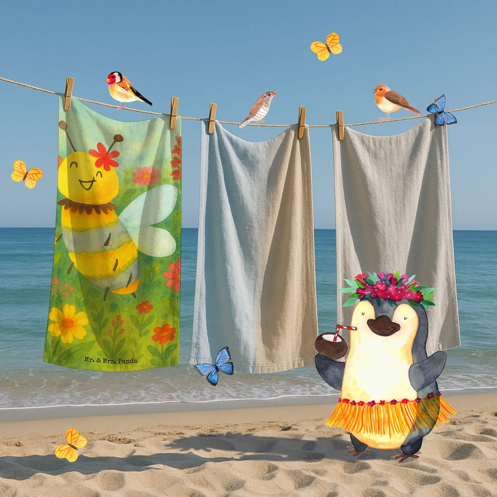 Hand towel bee flower Design Duschtuch, Badetuch, Strandtuch, Saunatuch, Kinder Handtuch, Biene, Wespe, Hummel