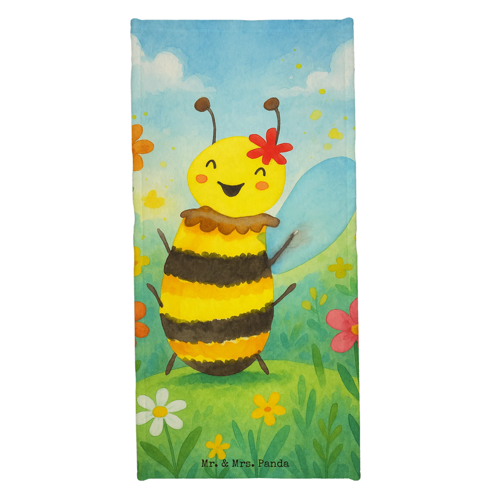 Hand towel bee happy Design Duschtuch, Badetuch, Strandtuch, Saunatuch, Kinder Handtuch, Biene, Wespe, Hummel