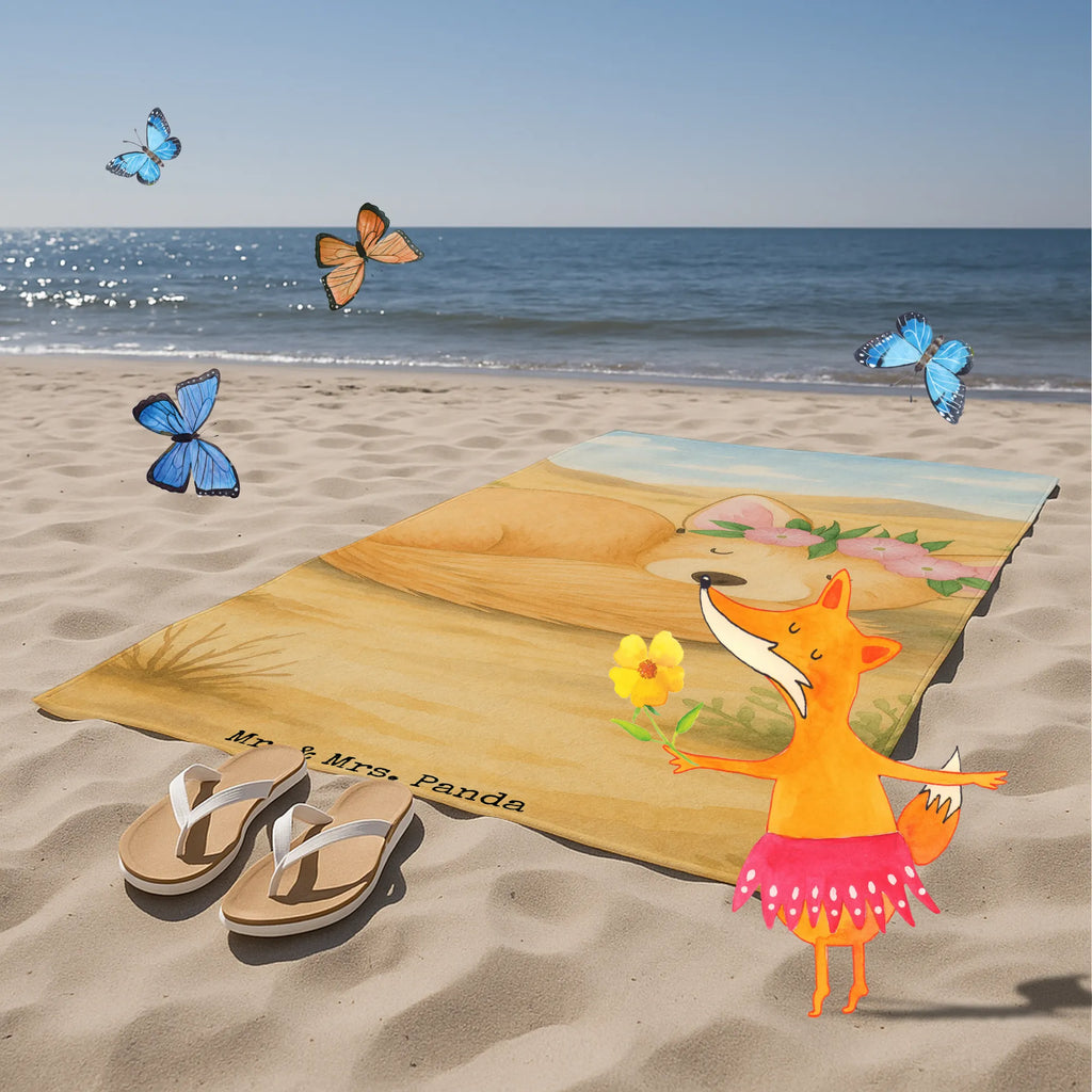 70 x 140 ręcznik lis pustynny kwiaty Design Duschtuch, Badetuch, Strandtuch, Saunatuch, Kinder Handtuch, Afrika, Wildtiere, Wüste, Wüstenfuchs, Blumen, Blumenkranz, Glücklich