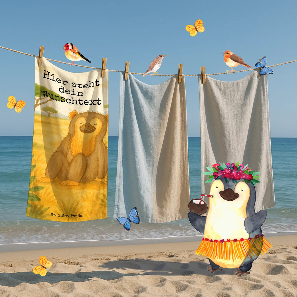 Personalized Bath Towel Monkey Design Badetuch mit Namen, Personalisiertes Badetuch, Kinder Handtuch mit Namen, Saunatuch mit Namen, Duschtuch mit Namen, Personalisiertes Handtuch, Strandtuch mit Namen, Afrika, Wildtiere, Selfcare, Affen, Äffchen, Respekt, Selbstachtung, Liebe, Motivation, Affe, Selbstbewusstsein, Selbstliebe