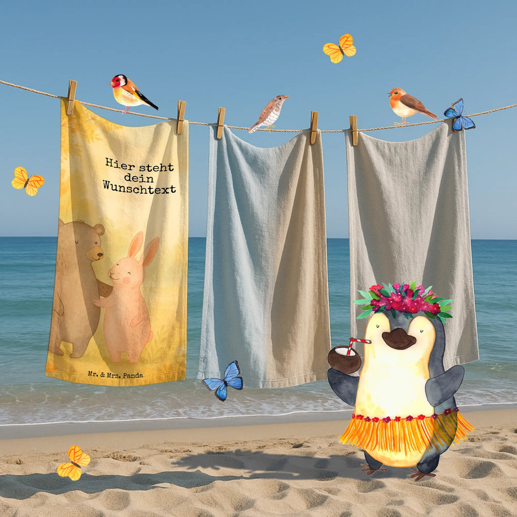 Personalisiertes Badehandtuch Bär und Hase Umarmen Design Kinder Handtuch mit Namen, Strandtuch mit Namen, Personalisiertes Handtuch, Duschtuch mit Namen, Saunatuch mit Namen, Badetuch mit Namen, Personalisiertes Badetuch, Liebe, Partner, Freund, Freundin, Ehemann, Ehefrau, Heiraten, Verlobung, Heiratsantrag, Liebesgeschenk, Jahrestag, Hocheitstag, Bär, Bärchen, Freunde, Hase, bester Freund, best friends