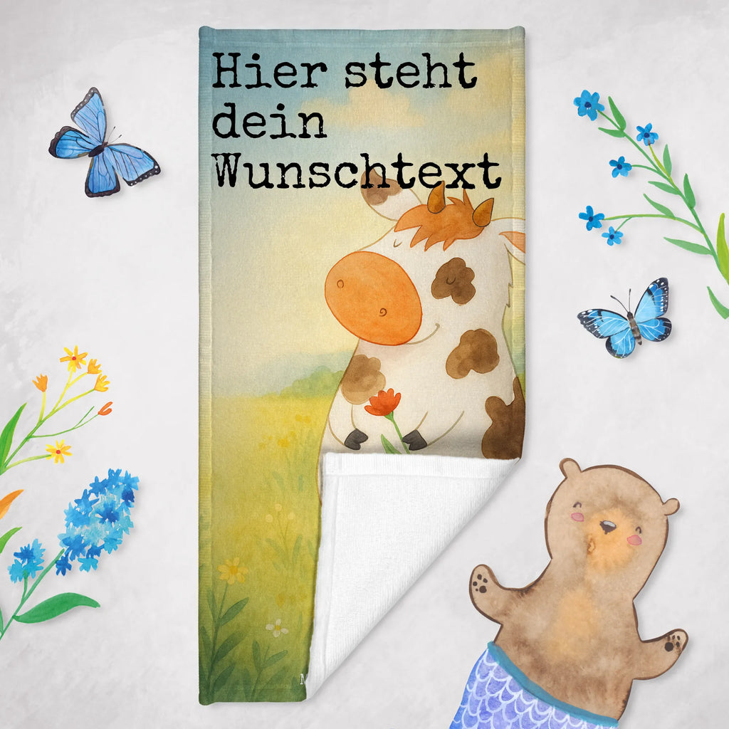 Personalisiertes Badehandtuch Kuh Design Personalisiertes Handtuch, Strandtuch mit Namen, Saunatuch mit Namen, Badetuch mit Namen, Duschtuch mit Namen, Kinder Handtuch mit Namen, Personalisiertes Badetuch, Bauernhof, Hoftiere, Landwirt, Landwirtin, Milch, Magie, Motivtion, Kuh, Träume, Spruch, Flausen, Kühe, Hof, Milchkuh