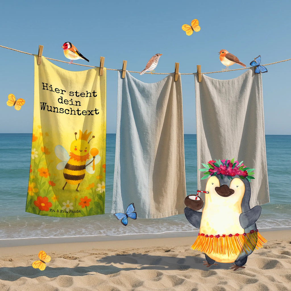 Spersonalizowany ręcznik kąpielowy pszczoła król Design Saunatuch mit Namen, Strandtuch mit Namen, Personalisiertes Badetuch, Badetuch mit Namen, Kinder Handtuch mit Namen, Personalisiertes Handtuch, Duschtuch mit Namen, Biene, Wespe, Hummel
