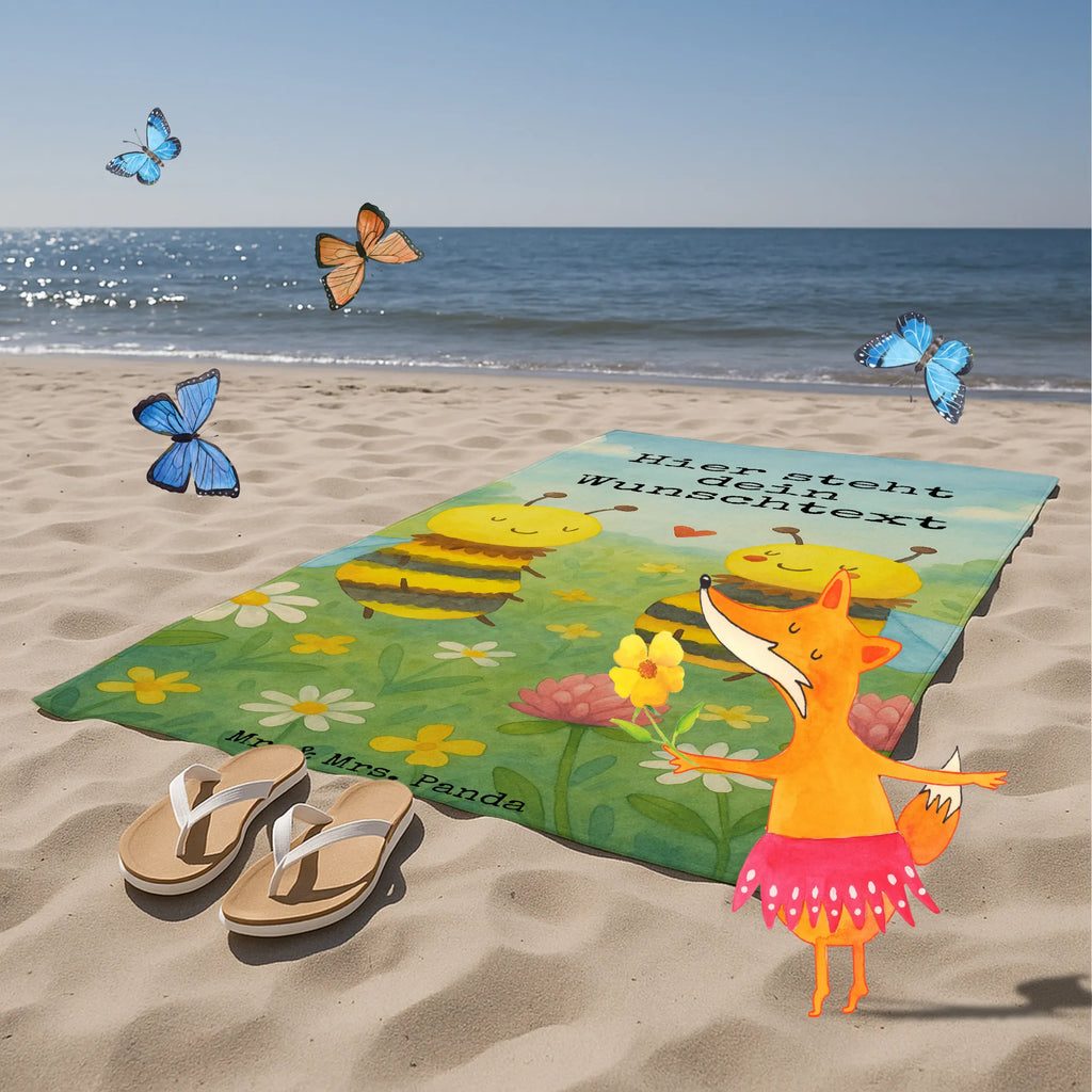 Personalized Bath Towel bee In love Design Personalisiertes Handtuch, Duschtuch mit Namen, Kinder Handtuch mit Namen, Strandtuch mit Namen, Personalisiertes Badetuch, Badetuch mit Namen, Saunatuch mit Namen, Biene, Wespe, Hummel