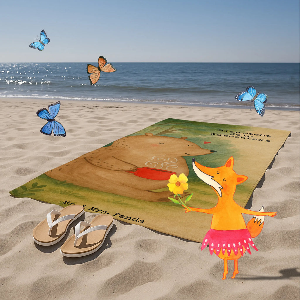 Personalisiertes Badehandtuch Bär Kaffee Design Personalisiertes Badetuch, Strandtuch mit Namen, Badetuch mit Namen, Saunatuch mit Namen, Duschtuch mit Namen, Personalisiertes Handtuch, Kinder Handtuch mit Namen, Bär, Teddy, Teddybär, Welt retten, guten Morgen, Coffee, Bären, Motivation, Kaffee, Welt erobern, Morgenroutine