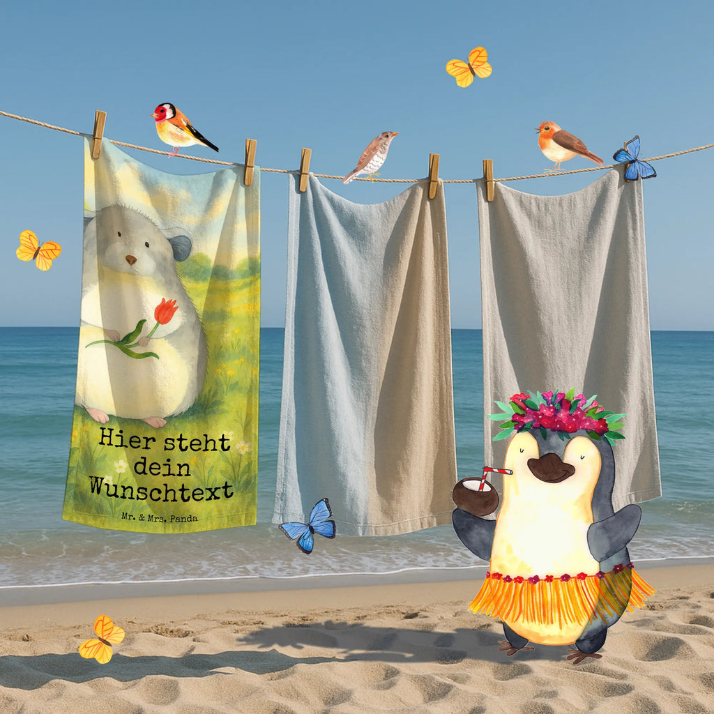 Personalisiertes Badehandtuch Chinchilla Blume Design Personalisiertes Badetuch, Personalisiertes Handtuch, Saunatuch mit Namen, Strandtuch mit Namen, Duschtuch mit Namen, Kinder Handtuch mit Namen, Badetuch mit Namen, Tiermotive, Gute Laune, lustige Sprüche, Tiere, Büroalltag, Büro, Glücklichsein, Kummer, Liebeskummer, traurig sein, Depressionen, Chinchilla, Chaos, Chinchillas