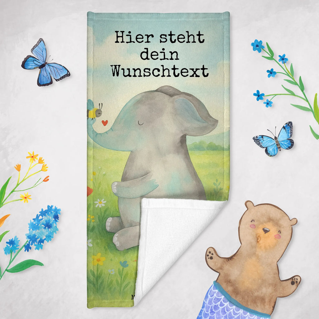 Personalized Bath Towel elephant bee Design Personalisiertes Handtuch, Saunatuch mit Namen, Kinder Handtuch mit Namen, Duschtuch mit Namen, Strandtuch mit Namen, Personalisiertes Badetuch, Badetuch mit Namen, Tiermotive, Gute Laune, lustige Sprüche, Tiere, Liebesspruch, Heiratsantrag, Hochzeitsgeschenk, Liebesgeschenk, Jahrestag, Elefant, Liebesbeweis, Liebe, Biene