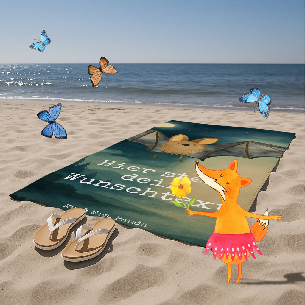 Personalisiertes Badehandtuch Fledermaus Flügel Design Kinder Handtuch mit Namen, Strandtuch mit Namen, Personalisiertes Badetuch, Duschtuch mit Namen, Badetuch mit Namen, Saunatuch mit Namen, Personalisiertes Handtuch, Tiermotive, Gute Laune, lustige Sprüche, Tiere