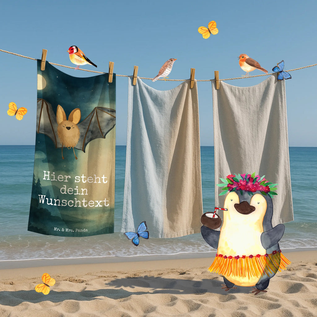 Personalisiertes Badehandtuch Fledermaus Flügel Design Kinder Handtuch mit Namen, Strandtuch mit Namen, Personalisiertes Badetuch, Duschtuch mit Namen, Badetuch mit Namen, Saunatuch mit Namen, Personalisiertes Handtuch, Tiermotive, Gute Laune, lustige Sprüche, Tiere