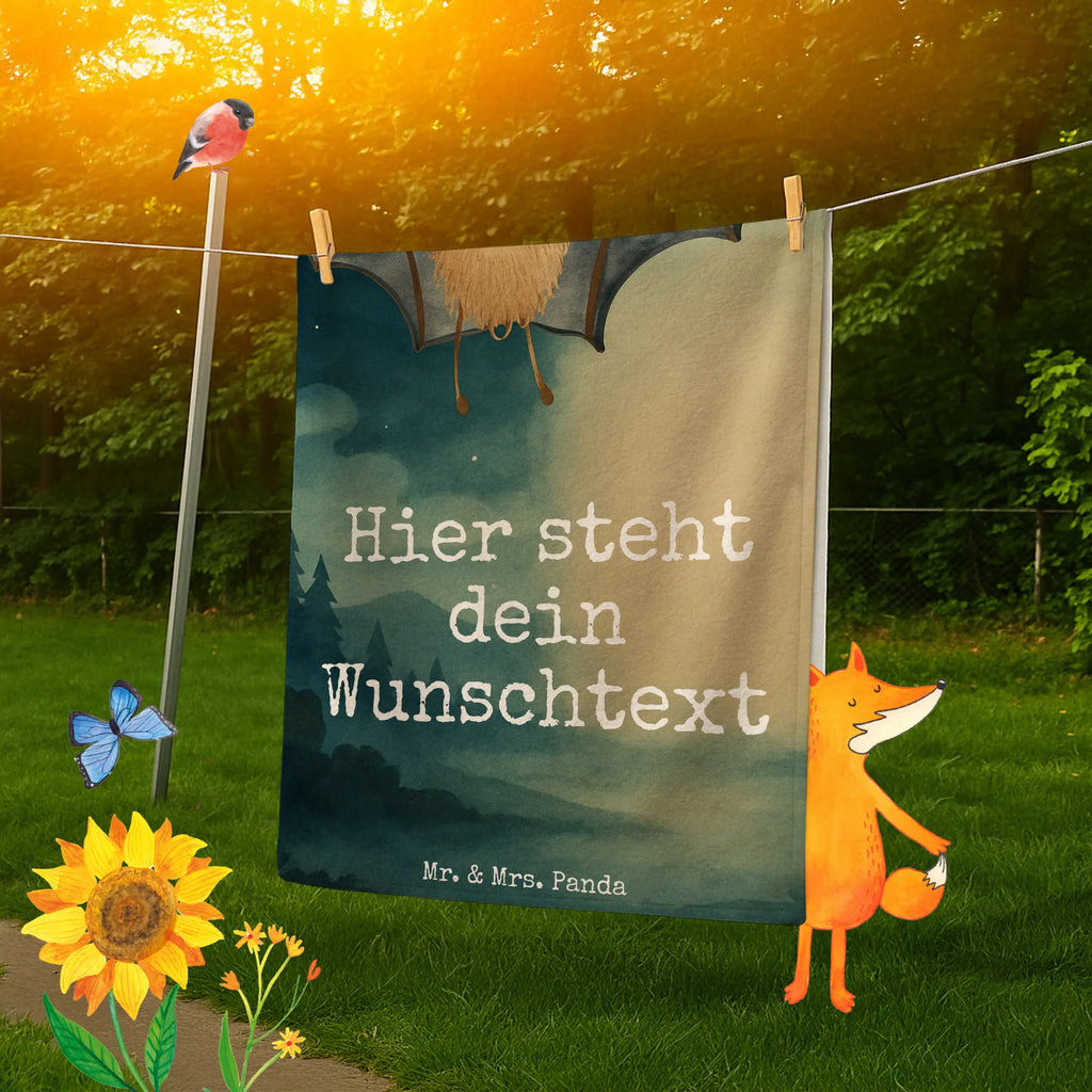 Personalisiertes Badehandtuch Fledermaus Flügel Design Kinder Handtuch mit Namen, Strandtuch mit Namen, Personalisiertes Badetuch, Duschtuch mit Namen, Badetuch mit Namen, Saunatuch mit Namen, Personalisiertes Handtuch, Tiermotive, Gute Laune, lustige Sprüche, Tiere