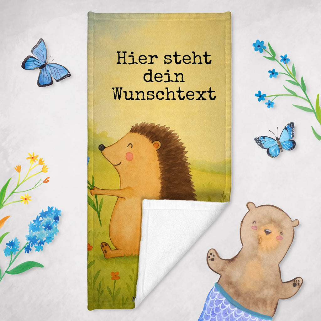 Personalized Bath Towel Hedgehog Flower Design Kinder Handtuch mit Namen, Personalisiertes Badetuch, Duschtuch mit Namen, Strandtuch mit Namen, Saunatuch mit Namen, Badetuch mit Namen, Personalisiertes Handtuch, Tiermotive, Gute Laune, lustige Sprüche, Tiere, Krankenhaus, Besuch, Igel, Genesungswünsche, Krankheit, Gute Besserung, krank