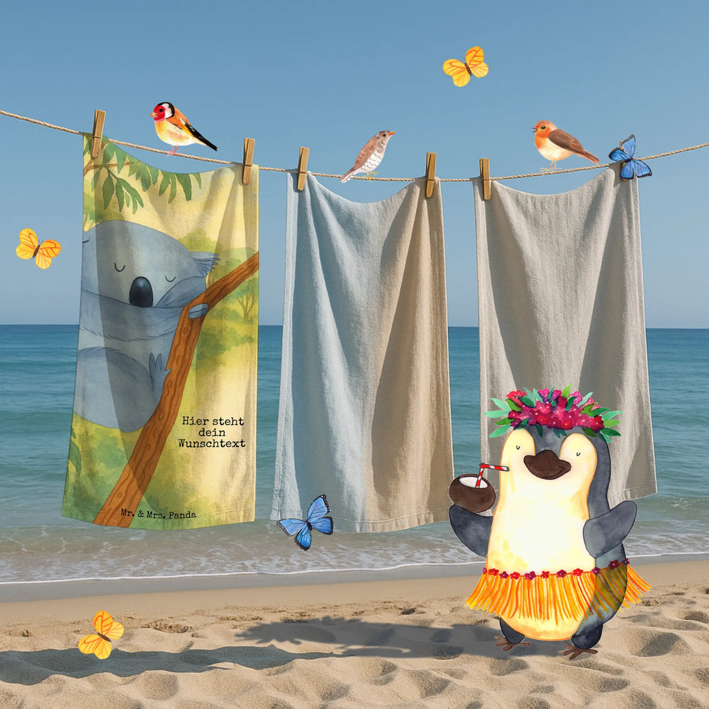 Spersonalizowany ręcznik kąpielowy Koala Design Strandtuch mit Namen, Badetuch mit Namen, Saunatuch mit Namen, Personalisiertes Badetuch, Duschtuch mit Namen, Kinder Handtuch mit Namen, Personalisiertes Handtuch, Tiermotive, Gute Laune, lustige Sprüche, Tiere, Traum, schlafen, träumen, Schlafzimmer, Koalabär, Koala, Traumland, Bär