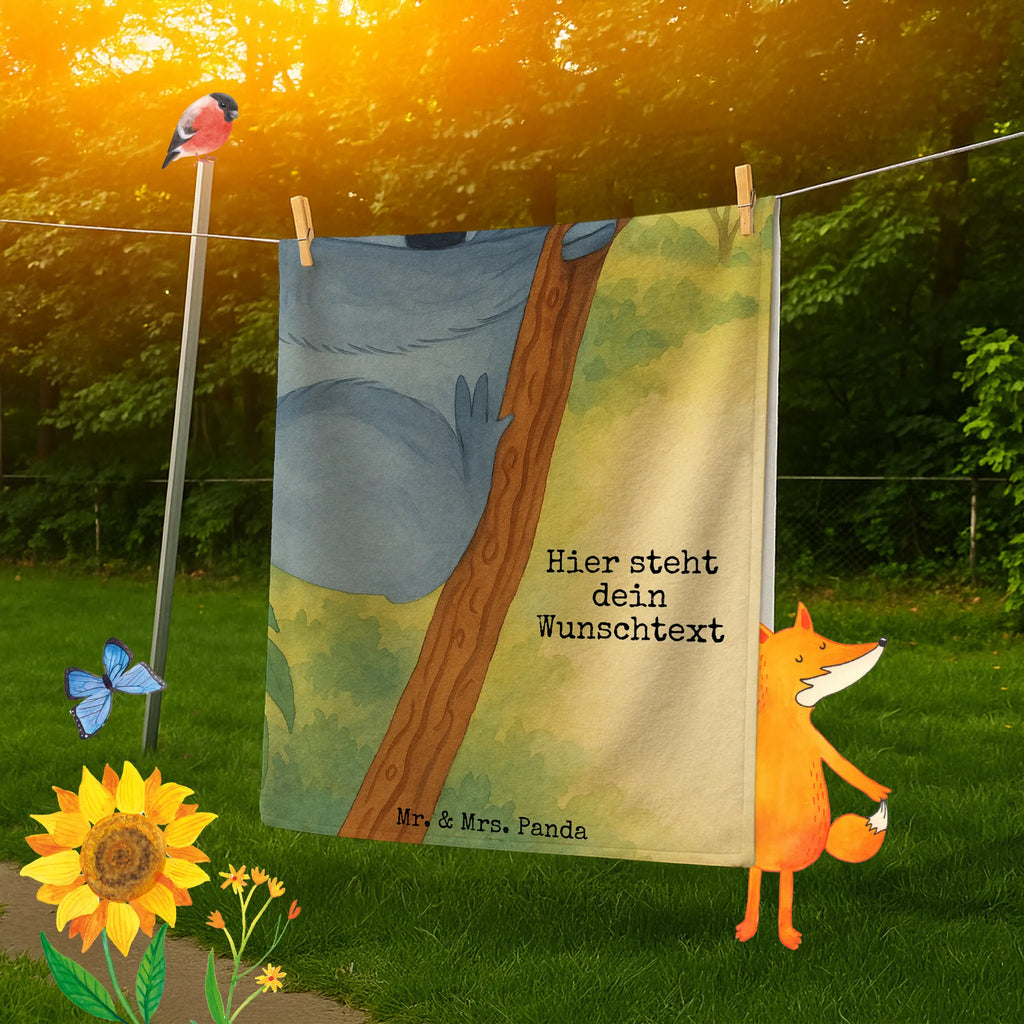 Spersonalizowany ręcznik kąpielowy Koala Design Strandtuch mit Namen, Badetuch mit Namen, Saunatuch mit Namen, Personalisiertes Badetuch, Duschtuch mit Namen, Kinder Handtuch mit Namen, Personalisiertes Handtuch, Tiermotive, Gute Laune, lustige Sprüche, Tiere, Traum, schlafen, träumen, Schlafzimmer, Koalabär, Koala, Traumland, Bär
