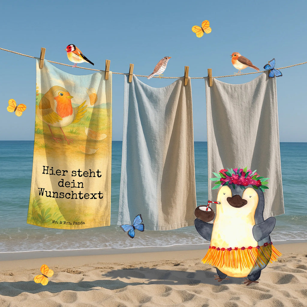 Personalized Bath Towel robin feathers Design Saunatuch mit Namen, Personalisiertes Handtuch, Badetuch mit Namen, Personalisiertes Badetuch, Duschtuch mit Namen, Kinder Handtuch mit Namen, Strandtuch mit Namen, Tiermotive, Gute Laune, lustige Sprüche, Tiere, Motivationsbilder, Spruch Motivation, Motivation Sprüche, Rotkehlchen, fliegen, What if i fall, Vogel, Spruch Mut