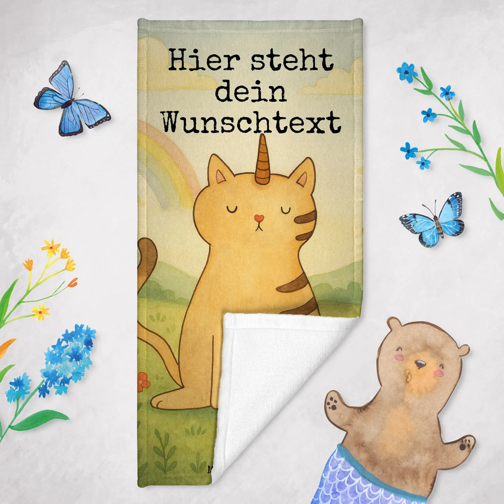 Spersonalizowany ręcznik kąpielowy jednorożec kot Design Strandtuch mit Namen, Saunatuch mit Namen, Badetuch mit Namen, Personalisiertes Handtuch, Personalisiertes Badetuch, Kinder Handtuch mit Namen, Duschtuch mit Namen, Einhorn, Einhörner, Einhorn Deko, Unicorn, Katzenhorn, Regenbogen, Einhornpower, Katzer, Einhornkatze, Mieze, Katze, Glitzer, Kittyhorn, Erwachsenwerden