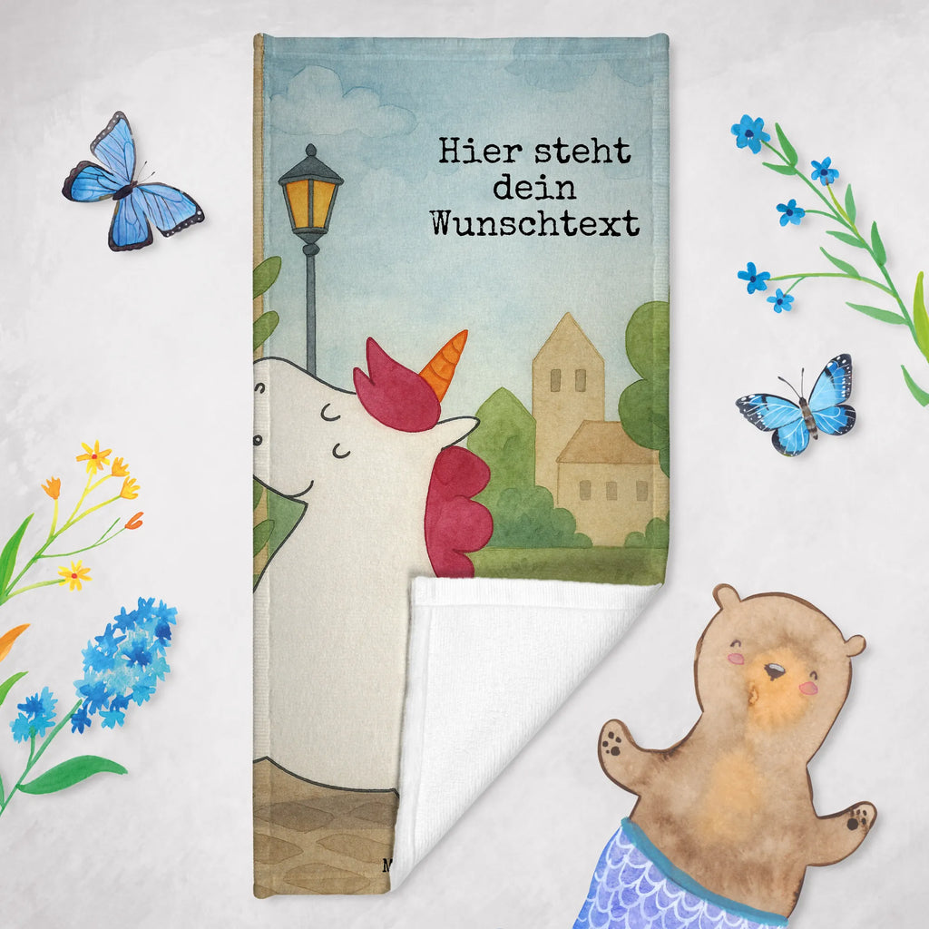 Spersonalizowany ręcznik kąpielowy Jednorożec walizka Design Personalisiertes Badetuch, Badetuch mit Namen, Strandtuch mit Namen, Personalisiertes Handtuch, Duschtuch mit Namen, Saunatuch mit Namen, Kinder Handtuch mit Namen, Einhorn, Einhörner, Einhorn Deko, Unicorn, Reise, Abenteuer, Verreisen, Koffer, Gepäck, lustig, witzig, Spaß, albern, unicorn, Erwachsen, Kind