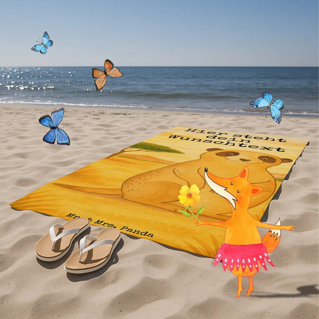 Personalisiertes Badehandtuch Erdmännchen Design Personalisiertes Badetuch, Kinder Handtuch mit Namen, Duschtuch mit Namen, Saunatuch mit Namen, Personalisiertes Handtuch, Badetuch mit Namen, Strandtuch mit Namen, Afrika, Wildtiere, Weltreise, Roadtrip, Afrikareise, Erdmännchen, Spruch, Traveling, Reisen