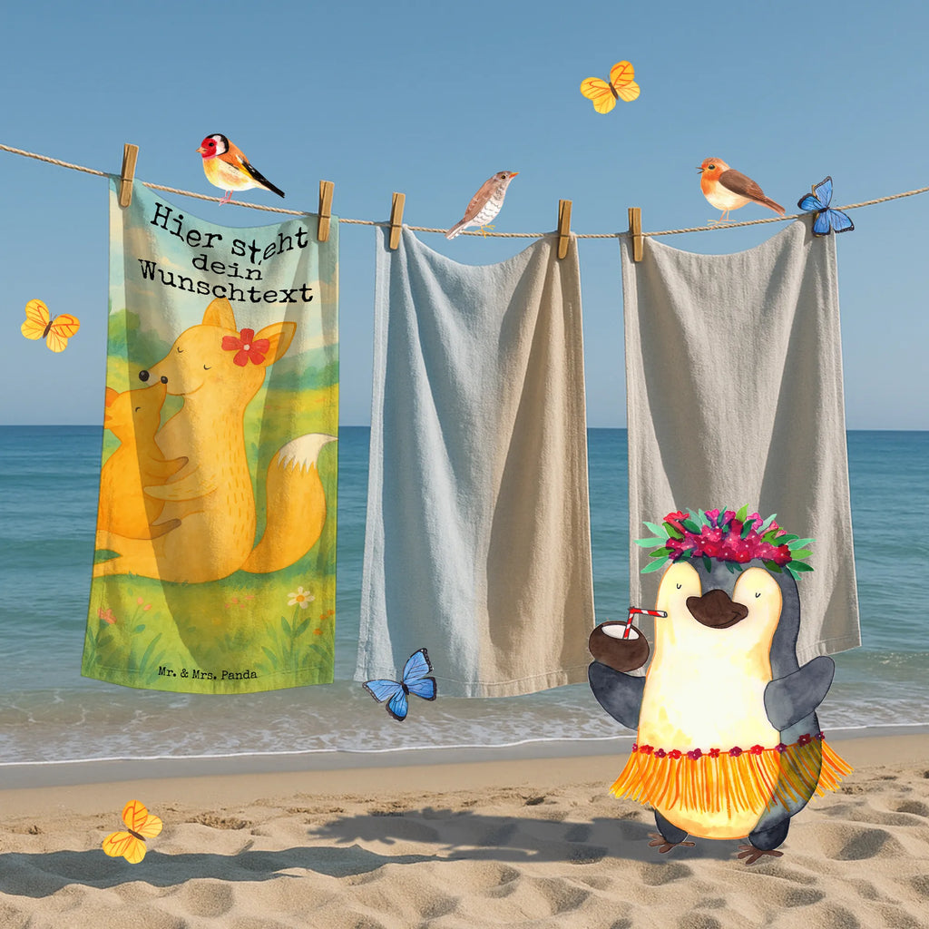 Personalisiertes Badehandtuch Fuchs Mama Design Strandtuch mit Namen, Saunatuch mit Namen, Duschtuch mit Namen, Kinder Handtuch mit Namen, Personalisiertes Handtuch, Badetuch mit Namen, Personalisiertes Badetuch, Familie, Vatertag, Muttertag, Bruder, Schwester, Mama, Papa, Oma, Opa, Lieblingstochter, Tochter, Beste Tochter, Mutter, Geschenk