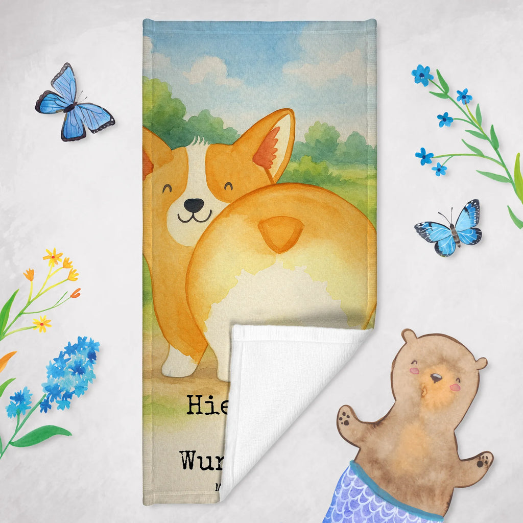 Personalized Bath Towel corgi buttocks Design Personalisiertes Badetuch, Personalisiertes Handtuch, Badetuch mit Namen, Saunatuch mit Namen, Duschtuch mit Namen, Strandtuch mit Namen, Kinder Handtuch mit Namen, Hund, Hundemotiv, Haustier, Hunderasse, Tierliebhaber, Hundebesitzer, Sprüche, Selbstliebe, Spruch, Hundeliebe, Corgie, Motivation