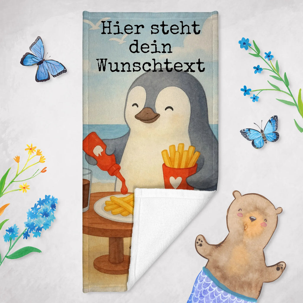 Personalisiertes Badehandtuch Pinguin Pommes Design Badetuch mit Namen, Strandtuch mit Namen, Duschtuch mit Namen, Personalisiertes Handtuch, Personalisiertes Badetuch, Kinder Handtuch mit Namen, Saunatuch mit Namen, Liebe, Partner, Freund, Freundin, Ehemann, Ehefrau, Heiraten, Verlobung, Heiratsantrag, Liebesgeschenk, Jahrestag, Hocheitstag, Liebesbeweis, Hochzeitstag, Geschenk für Partner, für Ehemann, Valentinstag, Geschenk für Frauen, für Männer, Geschenk für Freundin, Mitbringsel