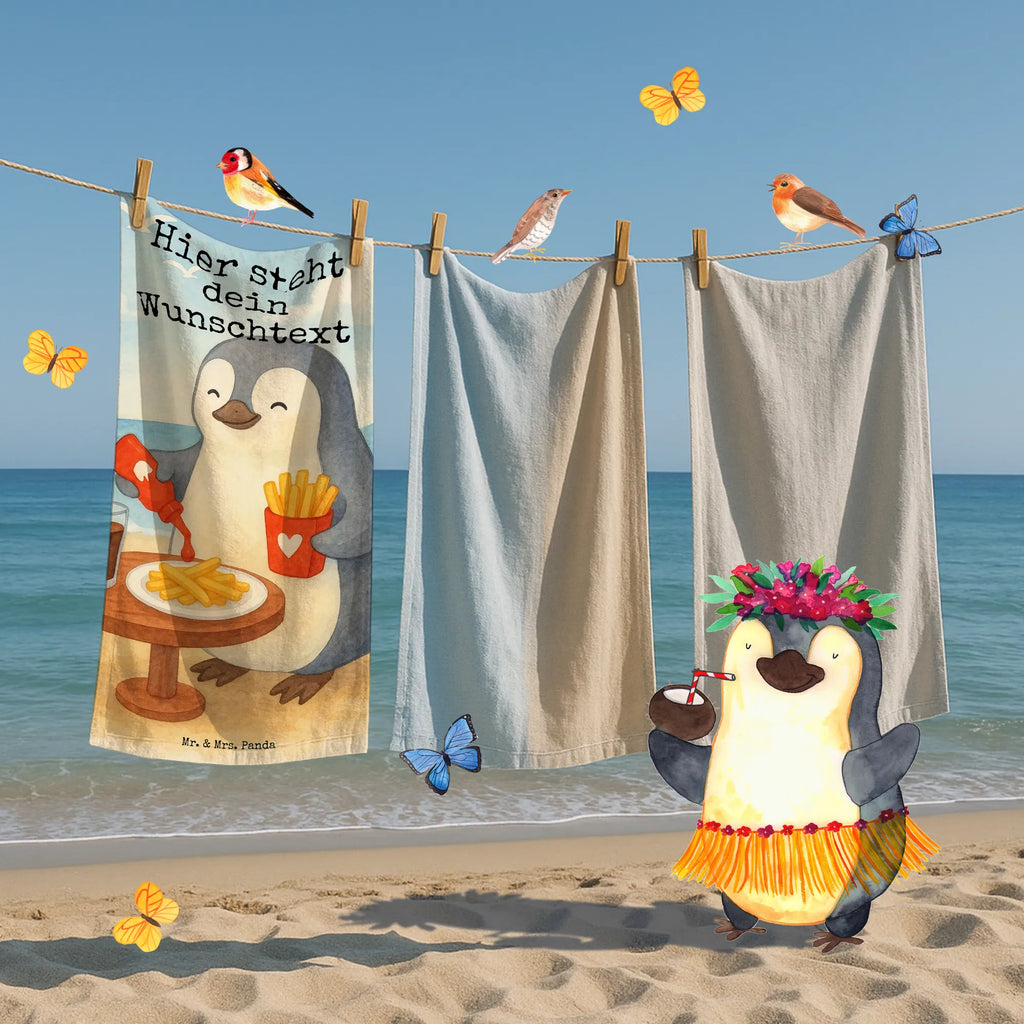 Personalisiertes Badehandtuch Pinguin Pommes Design Badetuch mit Namen, Strandtuch mit Namen, Duschtuch mit Namen, Personalisiertes Handtuch, Personalisiertes Badetuch, Kinder Handtuch mit Namen, Saunatuch mit Namen, Liebe, Partner, Freund, Freundin, Ehemann, Ehefrau, Heiraten, Verlobung, Heiratsantrag, Liebesgeschenk, Jahrestag, Hocheitstag, Liebesbeweis, Hochzeitstag, Geschenk für Partner, für Ehemann, Valentinstag, Geschenk für Frauen, für Männer, Geschenk für Freundin, Mitbringsel