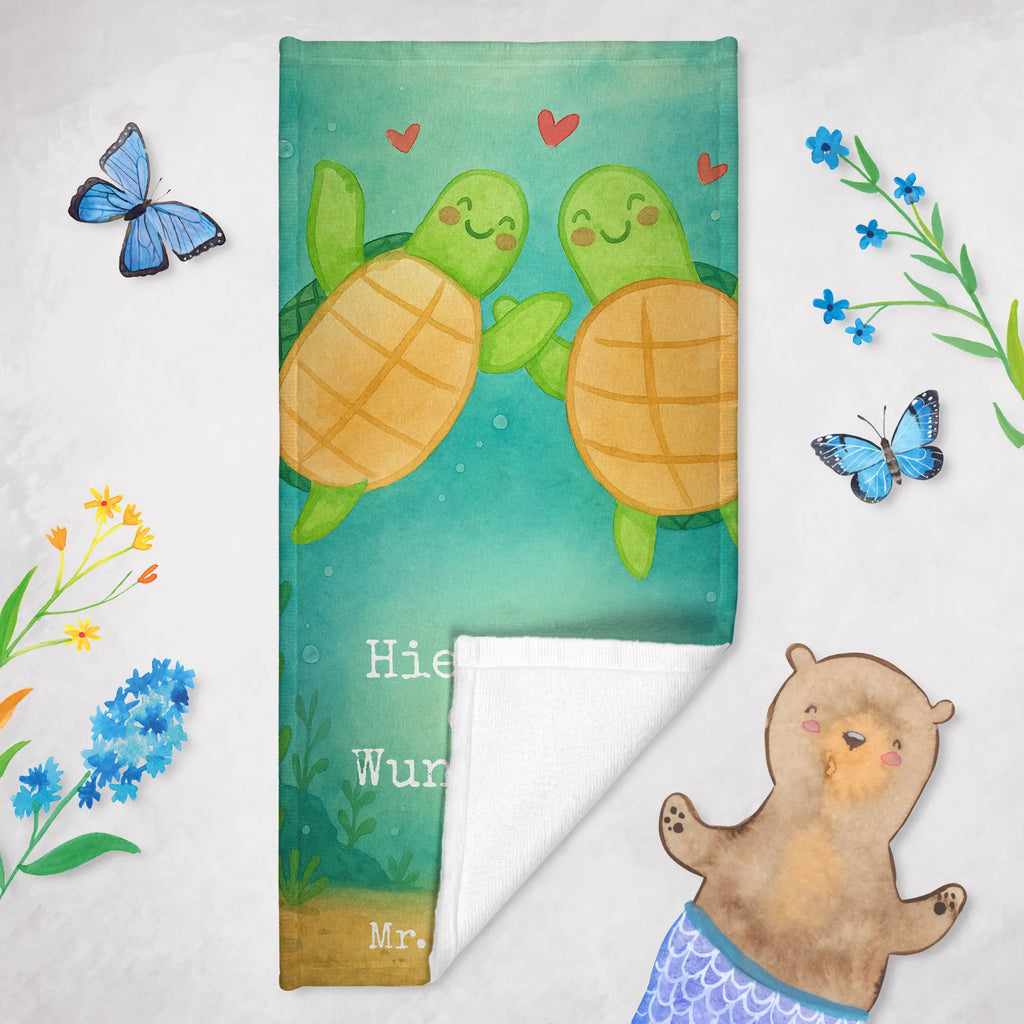 Personalized Bath Towel turtles Pair Design Personalisiertes Handtuch, Personalisiertes Badetuch, Kinder Handtuch mit Namen, Badetuch mit Namen, Duschtuch mit Namen, Strandtuch mit Namen, Saunatuch mit Namen, Liebe, Partner, Freund, Freundin, Ehemann, Ehefrau, Heiraten, Verlobung, Heiratsantrag, Liebesgeschenk, Jahrestag, Hocheitstag, Hochzeitstag, Geschenk für Partner, Geschenk für Frauen, für Ehemann, Mitbringsel, Liebesbeweis, für Männer, Valentinstag, Geschenk für Freundin