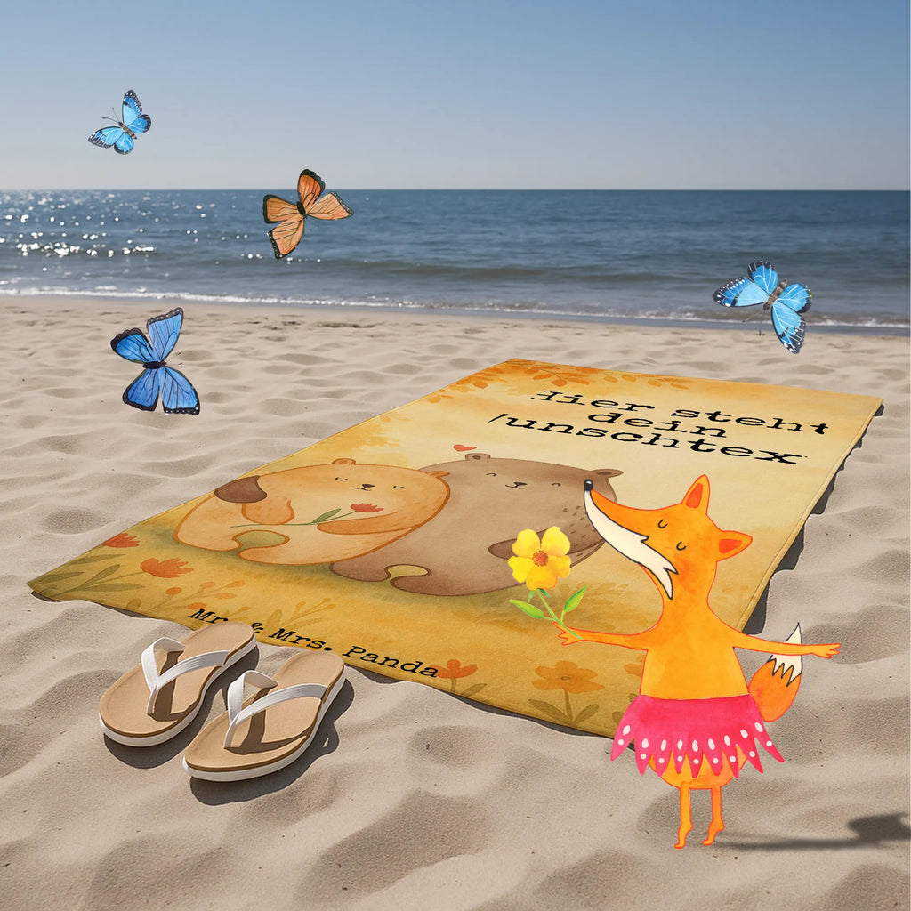 Personalisiertes Badehandtuch Bären Liebe Design Strandtuch mit Namen, Saunatuch mit Namen, Personalisiertes Handtuch, Kinder Handtuch mit Namen, Personalisiertes Badetuch, Badetuch mit Namen, Duschtuch mit Namen, Liebe, Partner, Freund, Freundin, Ehemann, Ehefrau, Heiraten, Verlobung, Heiratsantrag, Liebesgeschenk, Jahrestag, Hocheitstag, Bär, Liebesbeweis, Hochzeitstag, Geschenk Hochzeit, Bärchen, Geschenk Freund, Geschenk Freundin, Bären, Verlobt, Verheiratet, Verliebt