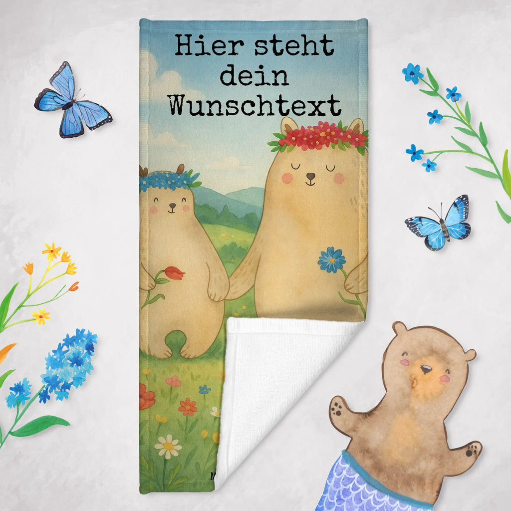Personalized Bath Towel Bears with flower crown Design Badetuch mit Namen, Personalisiertes Handtuch, Strandtuch mit Namen, Duschtuch mit Namen, Personalisiertes Badetuch, Saunatuch mit Namen, Kinder Handtuch mit Namen, Familie, Vatertag, Muttertag, Bruder, Schwester, Mama, Papa, Oma, Opa, Family, Bär, Kind, Mami, weltbeste Mama, Bären, Lieblingsmensch, Geschenk Mama. Muttertag, Töchter, Lieblingsmama, Mutti, Vorbild, Mutter, Kinder, beste Mutter, Tochter