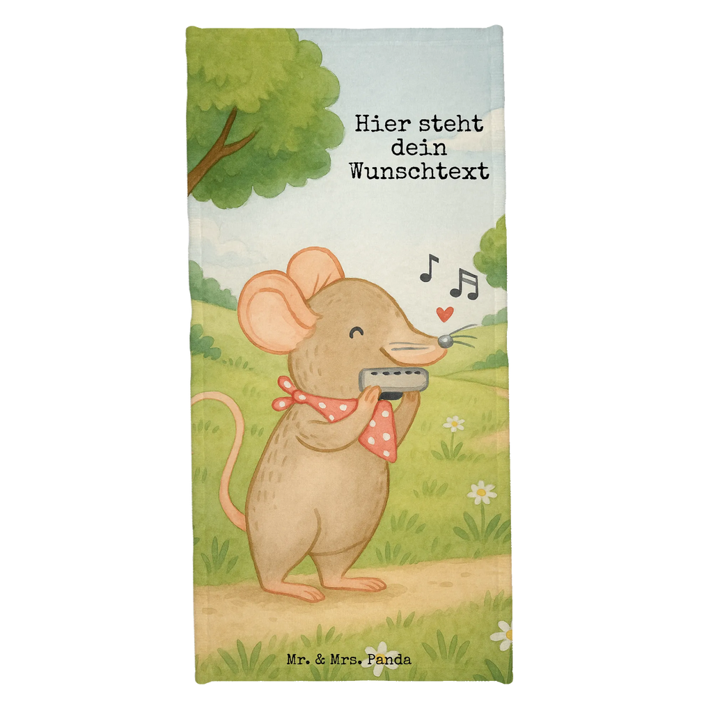 Personalisiertes Badehandtuch Maus Mundharmonika Design Duschtuch mit Namen, Badetuch mit Namen, Saunatuch mit Namen, Personalisiertes Handtuch, Personalisiertes Badetuch, Kinder Handtuch mit Namen, Strandtuch mit Namen, Instrumente, Geschenke Musiker, Musikliebhaber, Maus, Gesang, Lagerfeuer, Mundharmonika