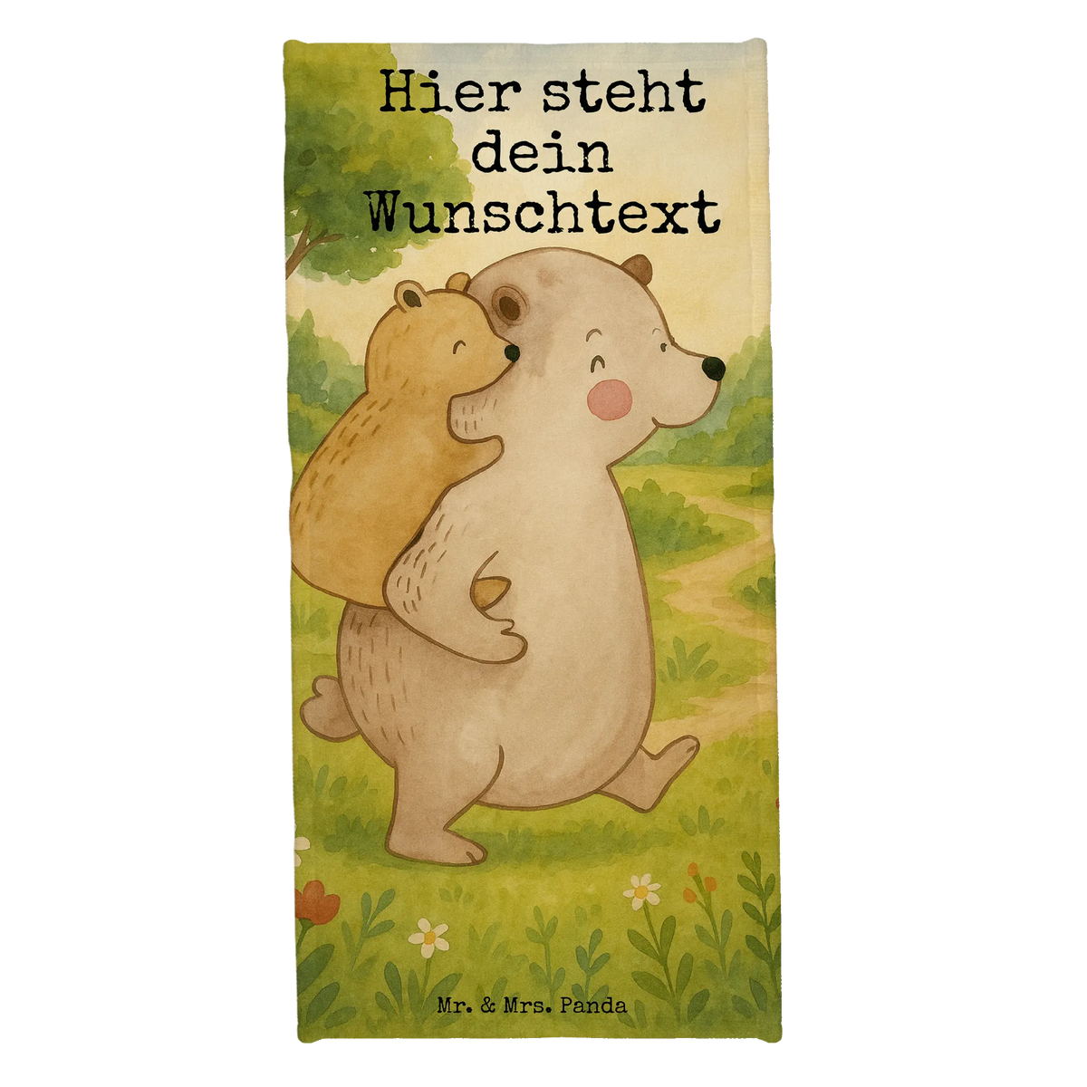 Personalized Bath Towel Papa Bear Design Father's Day, Mother's Day, father's day, uncle, birthday, present
