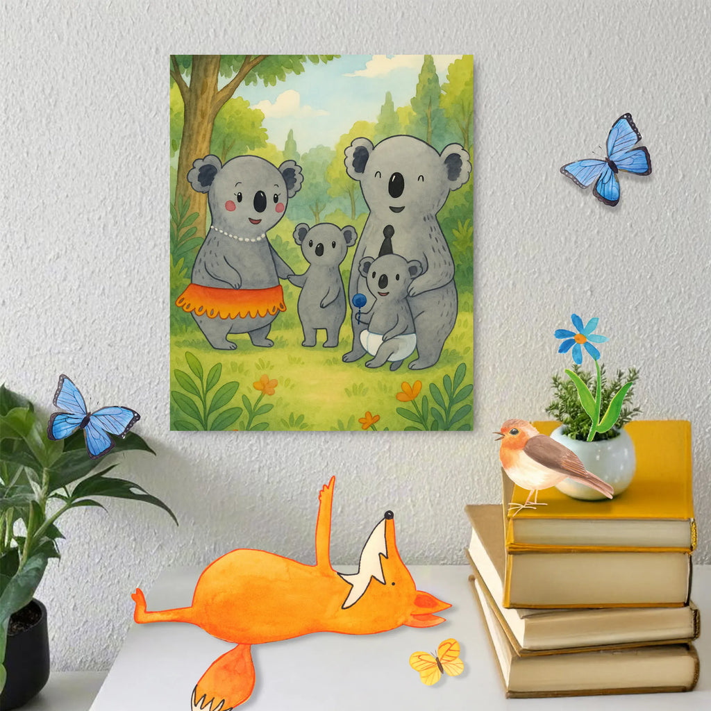 Malen nach Zahlen Koala Familie Design Kreativität, Ausmalbild, Kunstwerk, Künstler, Malen, Baseln, DIY, Malen nach Zahlen, Bastelidee, Familie, Vatertag, Muttertag, Bruder, Schwester, Mama, Papa, Oma, Opa, Kinder, Koalas, Family, Geschwister, Koala, Familienleben