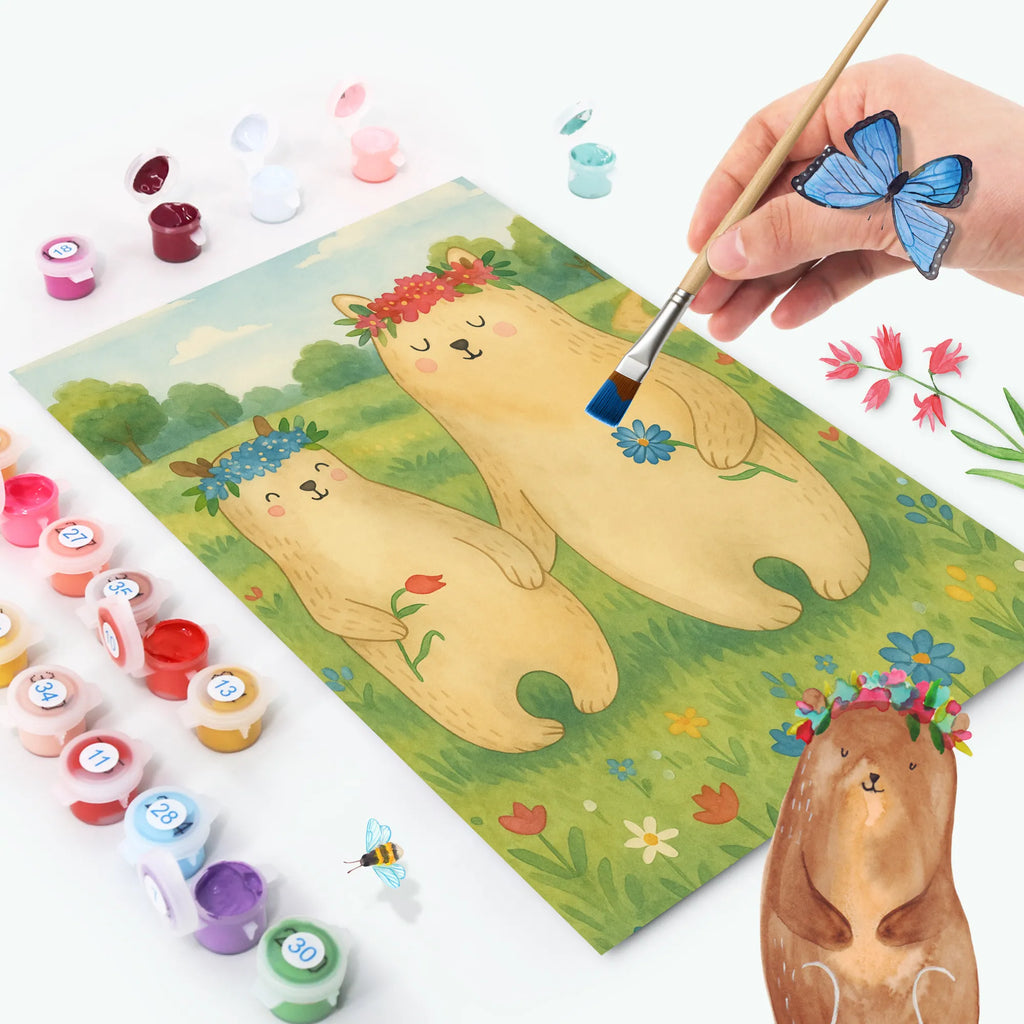 Malen nach Zahlen Bären mit Blumenkranz Design Bastelidee, DIY, Malen nach Zahlen, Baseln, Ausmalbild, Malen, Kreativität, Künstler, Kunstwerk, Familie, Vatertag, Muttertag, Bruder, Schwester, Mama, Papa, Oma, Opa, Mutter, Mami, Bär, Kind, Töchter, beste Mutter, Vorbild, weltbeste Mama, Kinder, Mutti, Bären, Geschenk Mama. Muttertag, Family, Tochter, Lieblingsmensch, Lieblingsmama