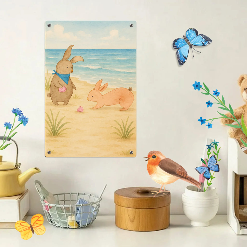 Metalowy szyld do malowania po numerach Muszla królików Design Rodzina, Dzień Ojca, Dzień Matki, brat, siostra, mama, tata, babcia, dziadek