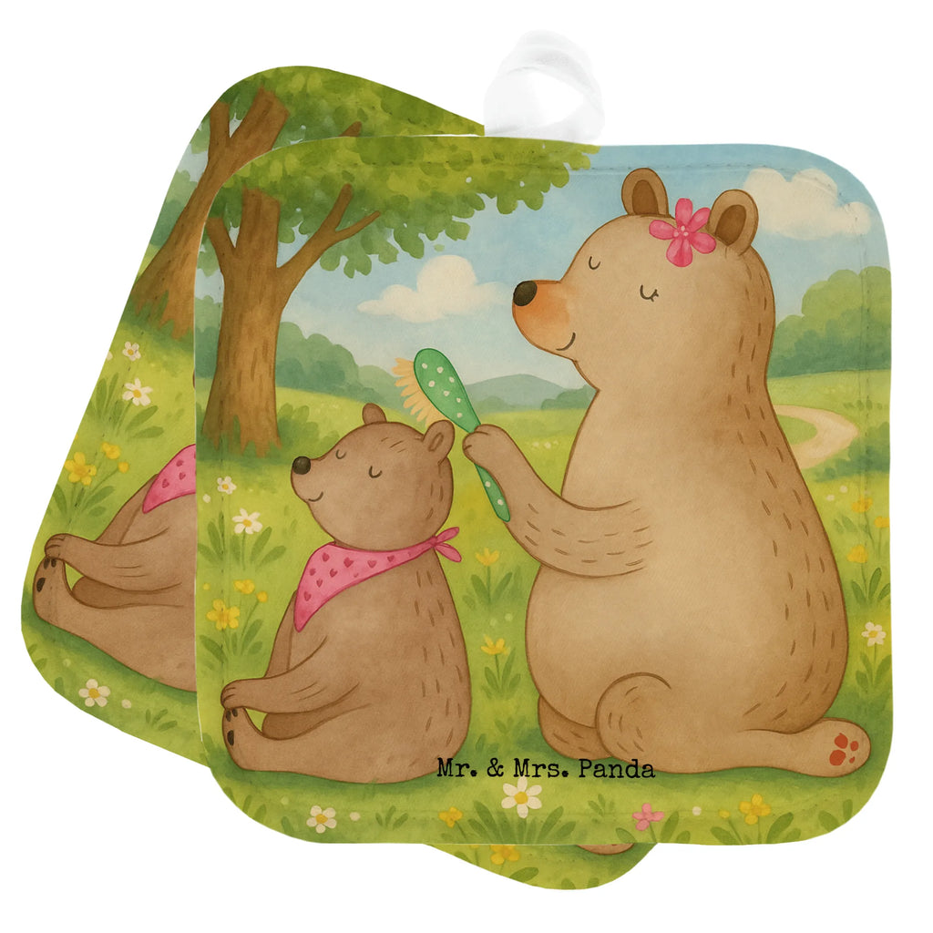 Pot holder bear child Design Topflappen 2er Set, Topfhandschuh, Topfhandschuhe, Ofenhandschuh, Topflappen lustig, Topflappen, Topflappen Set, Ofenhandschuhe, Topfuntersetzer, Topflappenset, Schöne Topflappen, Topflappen mit Spruch, Familie, Vatertag, Muttertag, Bruder, Schwester, Mama, Papa, Oma, Opa, Geschenk, Mutter, Mutti