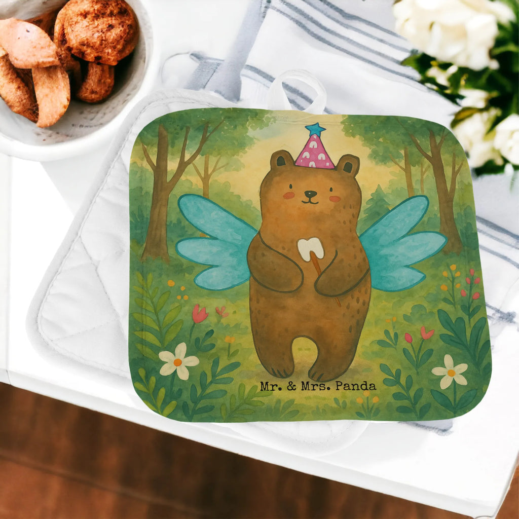 2-elementowy zestaw podkładek pod garnki niedźwiedź Wróżka zębów Design Ofenhandschuh, Topflappen lustig, Topfhandschuhe, Topflappenset, Schöne Topflappen, Topflappen 2er Set, Topfuntersetzer, Topfhandschuh, Topflappen mit Spruch, Topflappen Set, Topflappen, Ofenhandschuhe, Bär, Teddy, Teddybär, Erster Zahn, Milchzahn, Zahnfee, Fee