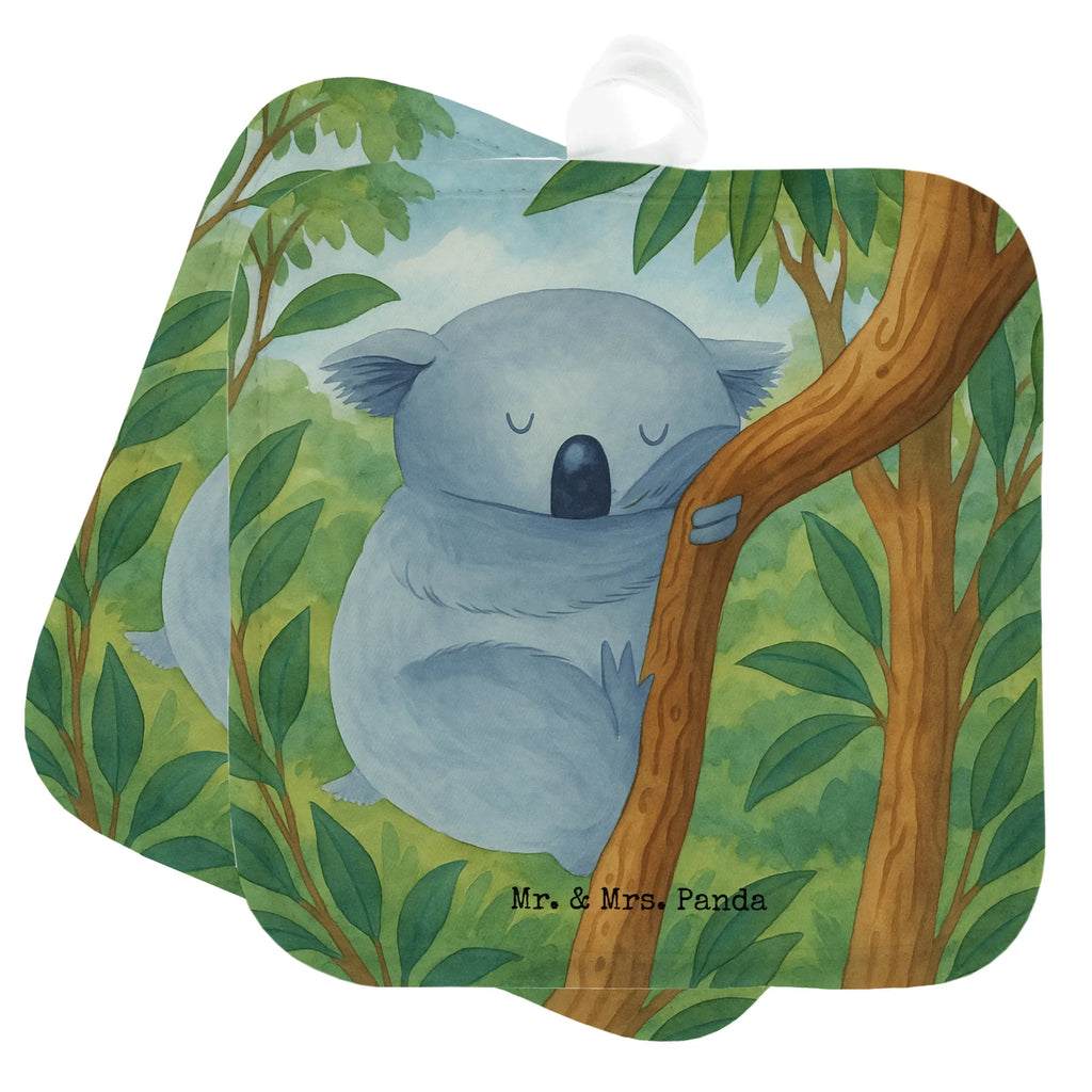 2-elementowy zestaw podkładek pod garnki Koala Design Ofenhandschuhe, Schöne Topflappen, Topfhandschuhe, Topflappen 2er Set, Topflappen, Topflappen Set, Topflappen lustig, Topfuntersetzer, Topfhandschuh, Ofenhandschuh, Topflappenset, Topflappen mit Spruch, Tiermotive, Gute Laune, lustige Sprüche, Tiere, Bär, Schlafzimmer, schlafen, Koala, träumen, Koalabär, Traum, Traumland