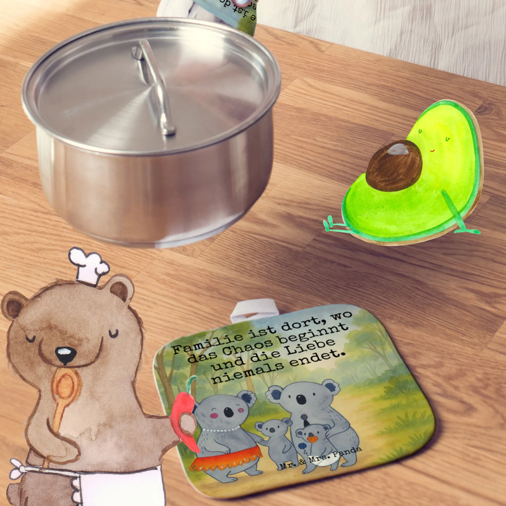 2-elementowy zestaw podkładek pod garnki Rodzina koali Design Topflappenset, Topflappen 2er Set, Topflappen lustig, Ofenhandschuhe, Ofenhandschuh, Topfhandschuh, Schöne Topflappen, Topfuntersetzer, Topflappen, Topflappen Set, Topfhandschuhe, Topflappen mit Spruch, Familie, Vatertag, Muttertag, Bruder, Schwester, Mama, Papa, Oma, Opa, Geschwister, Familienleben, Kinder, Koala, Family, Koalas