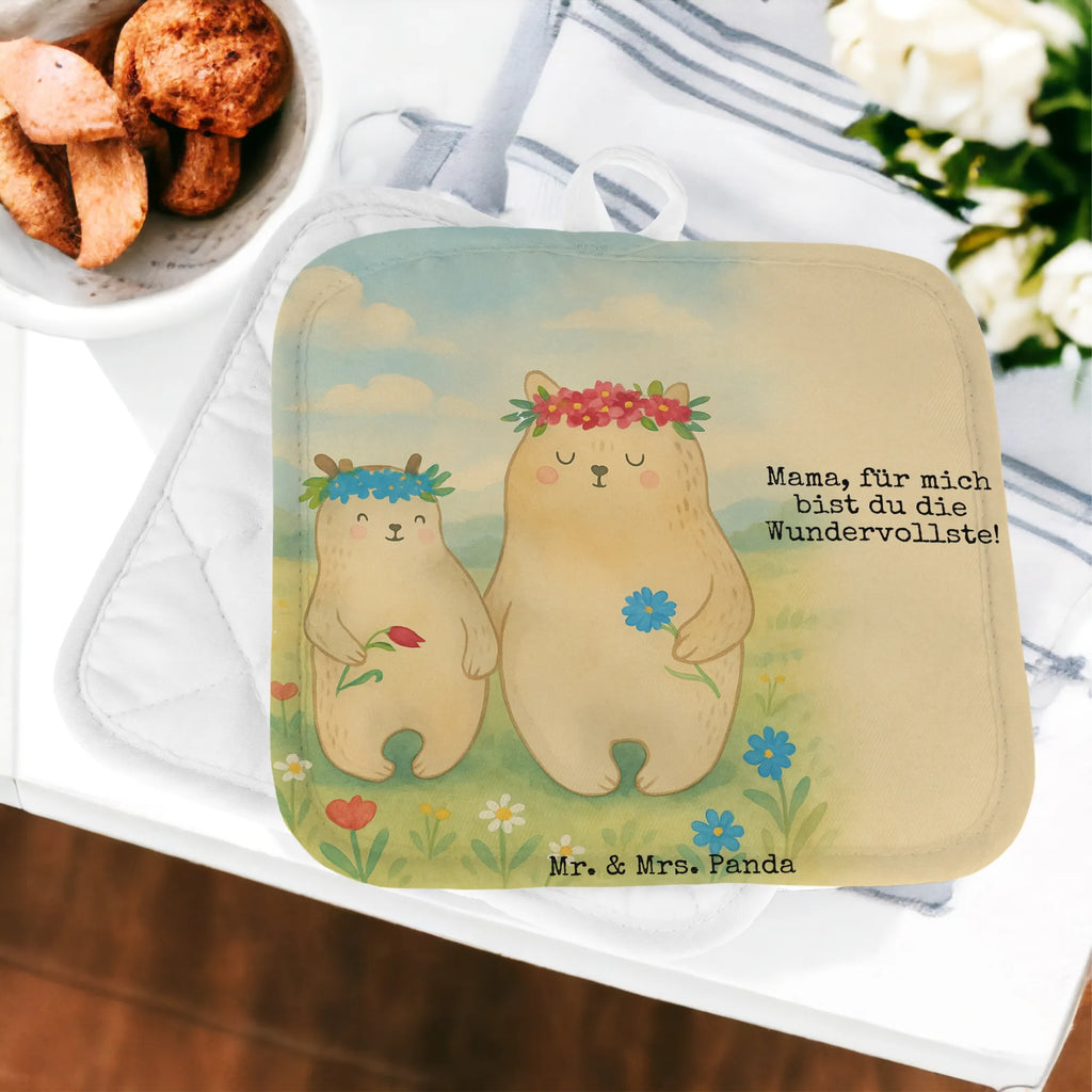 2er Set Topflappen  Bären mit Blumenkranz Design Topflappenset, Topflappen 2er Set, Topfuntersetzer, Topflappen mit Spruch, Schöne Topflappen, Ofenhandschuh, Topflappen, Topflappen Set, Topfhandschuhe, Ofenhandschuhe, Topfhandschuh, Topflappen lustig, Familie, Vatertag, Muttertag, Bruder, Schwester, Mama, Papa, Oma, Opa, Bären, Kind, Kinder, Mutti, Lieblingsmama, Family, weltbeste Mama, beste Mutter, Vorbild, Bär, Mami, Tochter, Geschenk Mama. Muttertag, Töchter, Mutter, Lieblingsmensch